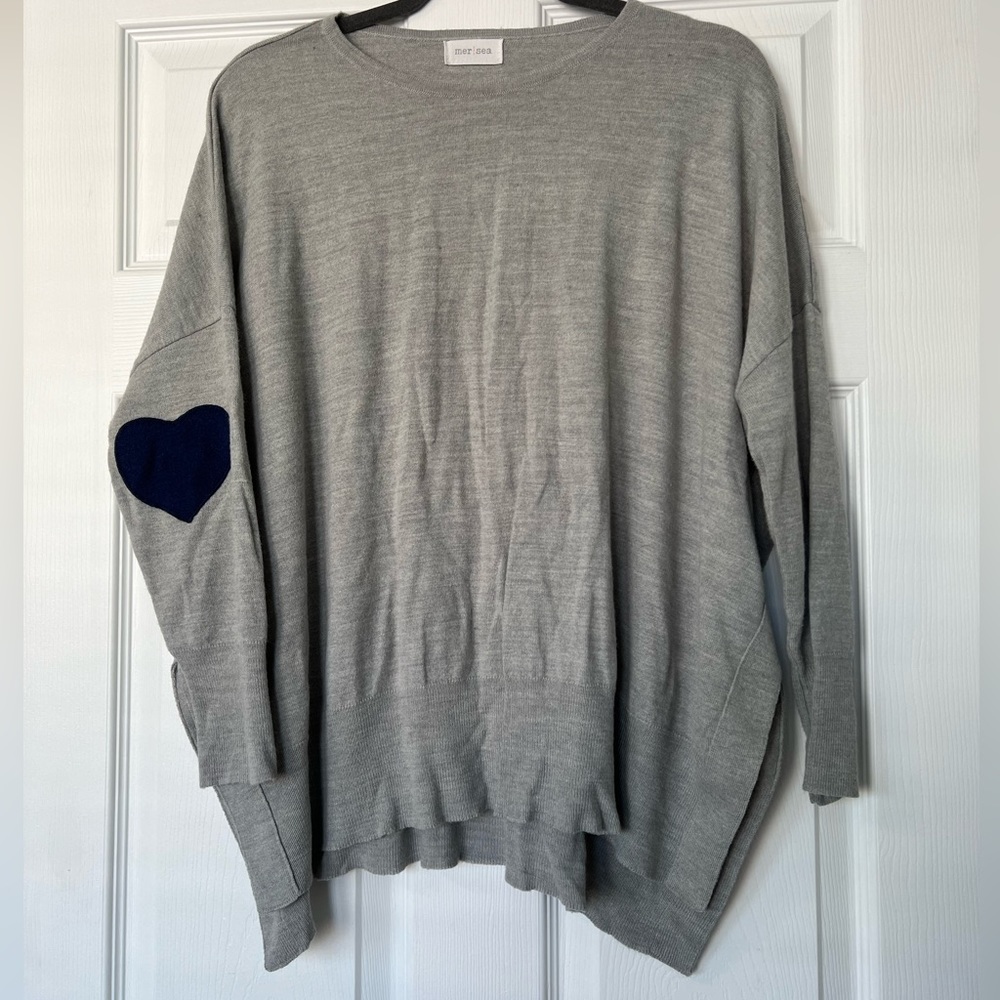 MERSEA | Amour Sweater | grey & navy | OS